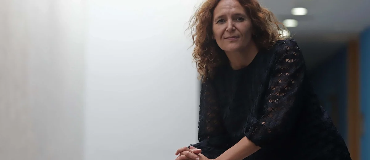 Rocío Ingelmo, responsable de Asuntos Corporativos y Legales de Altadis, en el Palacio de Congresos y Exposiciones de La Línea. / Erasmo Fenoy